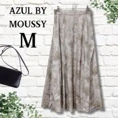 15【アズールバイマウジー】タイダイ柄 ロングフレアスカート 総柄 バックゴム