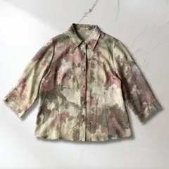 00’s vintage レディース 柄シャツ y2k パンクのサムネイル
