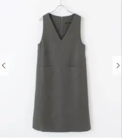 URBAN RESEARCH ROSSO Vネックジャンパースカート　グレー