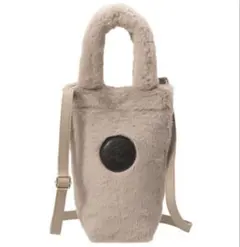 スターバックス　ホリデー　2025 ボトルショルダーバッグファー　ベージュ