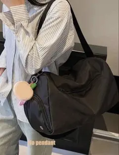 SHEIN 軽量 ナイロン ボストンバッグ ブラック 旅行 ジムのサムネイル