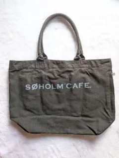 SOHOLM CAFE スーホルムカフェ トートバッグ カーキのサムネイル