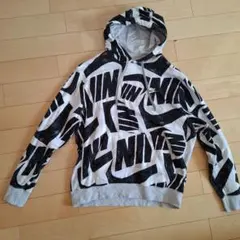 NIKE ロゴプリント フード付きパーカー 　裏起毛