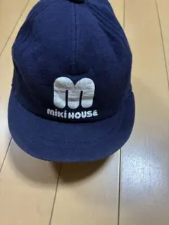 MIKI HOUSE ベビーキャップ ネイビー 48cmのサムネイル