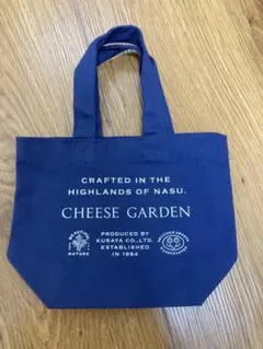CHEESE GARDEN ミニトートバッグ ネイビー
