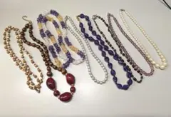 ネックレス8本セット パール アメジストなど