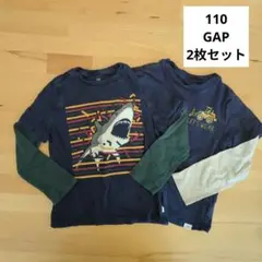 GAP グラフィック長袖Tシャツ 110 2枚セット
