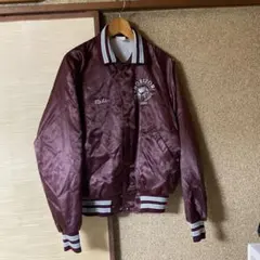 バーガンディ サテン スタジャン Hawks