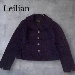 R50 美品 M レリアン 刺繍 銀ボタン シルク 上品 ジャケット レディースのサムネイル