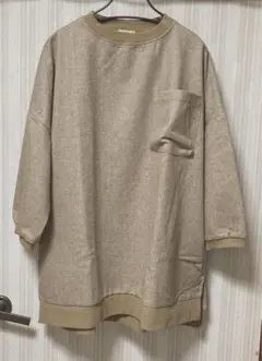 Dgy 新品　ウール混　リブ仕様　ワイド　チュニック