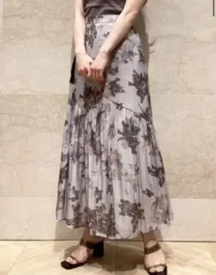 最終価格 新品 未使用品 snidel プリント タイトナロースカート Sサイズ