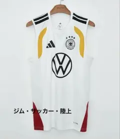 か*め様 adidas ドイツ代表 ノースリーブシャツ　トレーニング　シングレッ