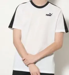 PUMA ホワイト ブラック Tシャツ S
