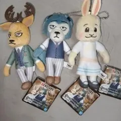 BEASTARS カバンに付けられるぬいぐるみ レゴシ&ハル&ルイ コンプのサムネイル