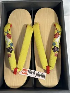 TOKO JAPAN 花柄刺繍 下駄 草履 フリーサイズ