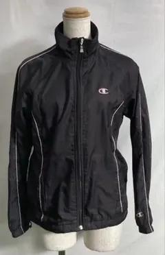 T905K レディースジャンパー 黒 刺繍 春秋 M チャンピオン 1/19