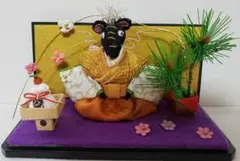 辰の干支飾り(黒龍)【C】