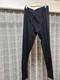 無印良品 あったか綿 厚手ロングタイツ Lサイズ ブラック メンズ 試着のみ