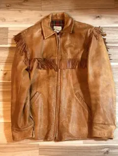 40S vintageフリンジ レザージャケット 42 USA スポーツウェアのサムネイル