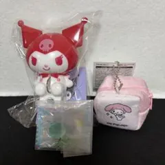 クロミ洗濯ばさみ　グミチュアチャーム　キキ　ミニボアキューブポーチ　マイメロ