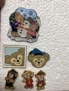 ダッフィー　シェリーメイ　ピンバッジ　ピン　ディズニー