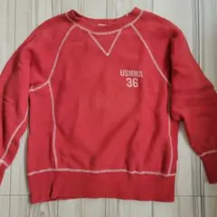 【90s vintage】スウェット USMMA 染み込みプリント 古着