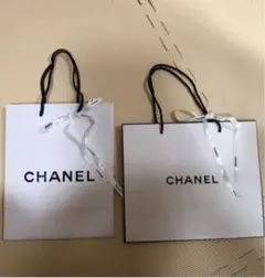 CHANEL ショップ袋 シャネル リボン付 2袋セット【お値下げしました】