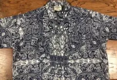 90sPOLO jeansペイズリー総柄　開襟シャツ ポロジーンズ
