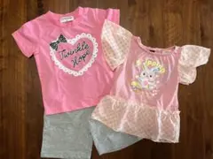 うさぎTシャツ&上下セットアップ　80サイズ