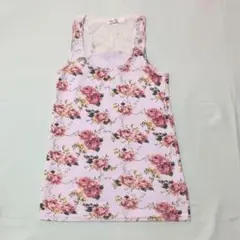 【おすすめ】Bye Bye☆花柄ロングタンクトップのサムネイル