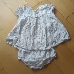 PETIT BATEAU 花柄ベビー服 12m