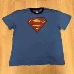SUPERMAN Tシャツ ブルー XL 公式