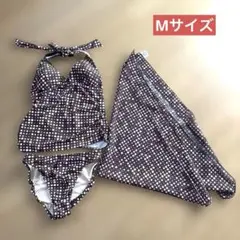 ドット柄 セパレート水着 3点セット ホルターネックのサムネイル