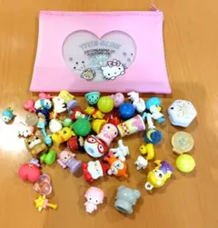 Hello Kitty ポーチ付き ミニフィギュア 大量セット　女の子向け