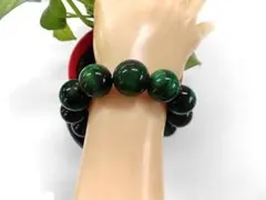 天然石 グリーンタイガーアイ(染め)ブレスレット 　　230908899