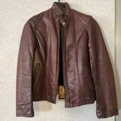 schott レザージャケット ライダース　ブラウン サイズ6 ライナー付き