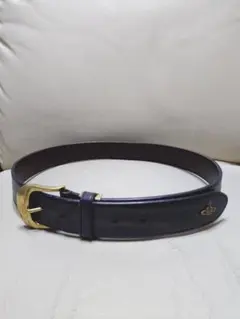 ヴィヴィアンウエストウッド ゴールドオーブロゴ レザーベルト