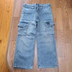 DOUBLE.B カーゴパンツ 100サイズ デニム