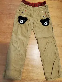 ミキハウス　ダブルビー　編みぐるみパンツ　コーデュロイ