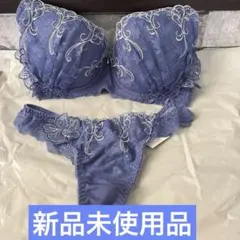 ブルー レース ブラジャーショーツセット F75のサムネイル