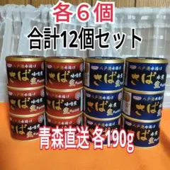 日本ハムグループ宝幸　八戸港水揚げさば味噌煮6個＆水煮6個　計12個セットのサムネイル