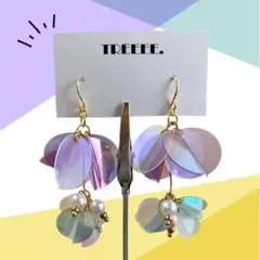 No.63 ハンドメイドピアス イヤリング 金属アレルギー対応