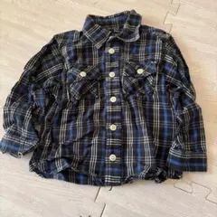 COMME CA ISM 長袖チェックシャツ 90cm