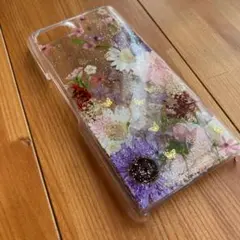 押し花　スマホケース　Xperia ace