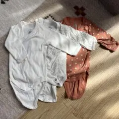 プチバトー 肌着3枚セット　1m/54cm新生児用