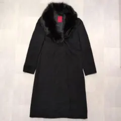 【冬物SALE】RESTIR　リステア　 ブラックファー　ロングコート　カシミヤ