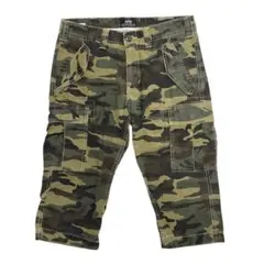 ALPHA INDUSTRIES カモフラ柄 カーゴショートパンツ Mのサムネイル