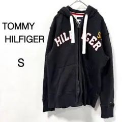 【トミーフィルフィガー】パーカー フルジップ ブラック S