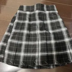 新品　プリーツスカート　女の子　130cm ブラック　チェック
