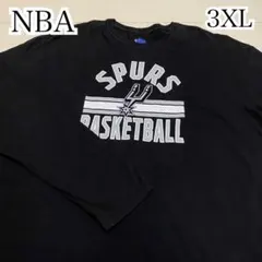ＮＢＡ　長袖カットソー　ロンＴ　サンアントニオスパーズ　バスケ　３ＸＬ　黒のサムネイル
